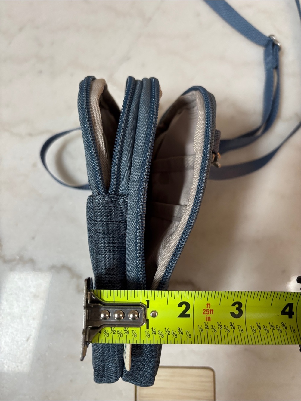 Haiku Blue Compact Crossbody Bag - Picture 6 of 7
